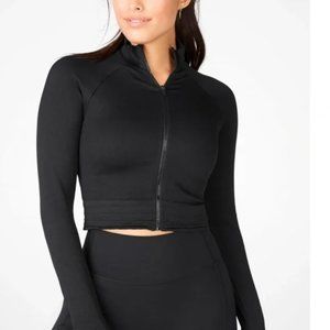 FABLETICS Luciana Rib Seamless Long-Sleeve Zip Up | Size XS